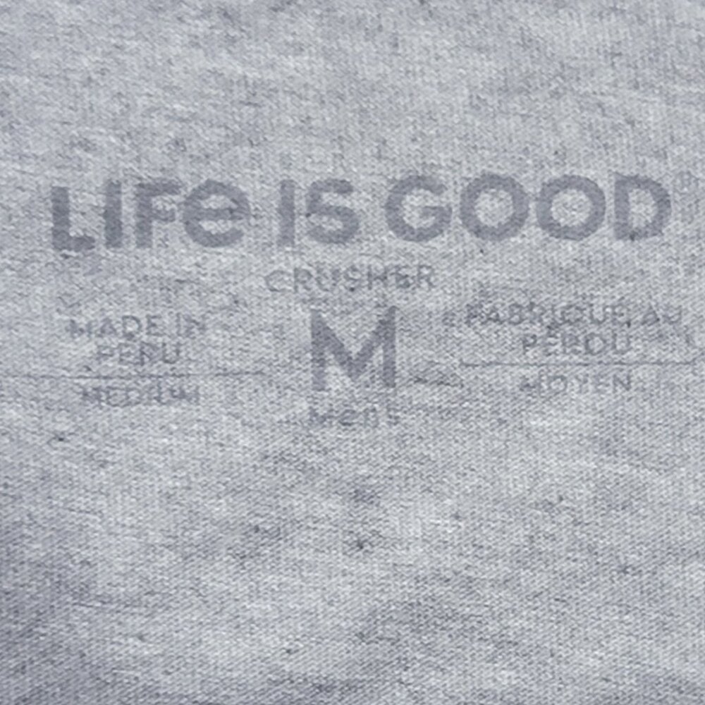 Life is Good Grey Short Sleeve  Keep It Simple St. Patty's Crusher Tee M - Picture 7 of 11